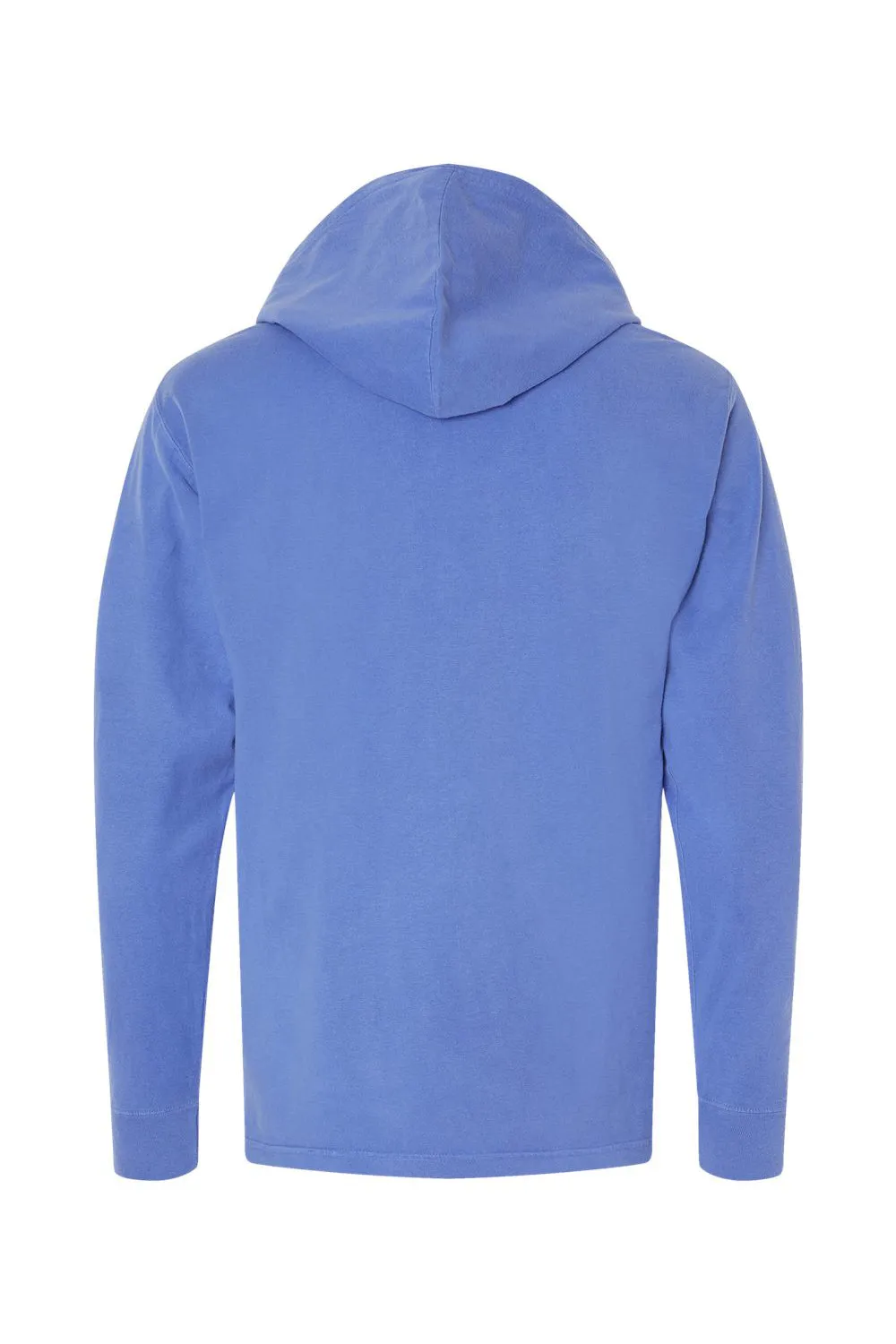 ComfortWash By Hanes Mens Jersey Long Sleeve Hooded T-Shirt Hoodie - Deep Forte Blue  Buy at Clothing Comfortwash-By-Hanes