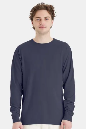 ComfortWash By Hanes Mens Long Sleeve Crewneck T-Shirt - Anchor Slate Blue  Buy at Clothing Comfortwash-By-Hanes