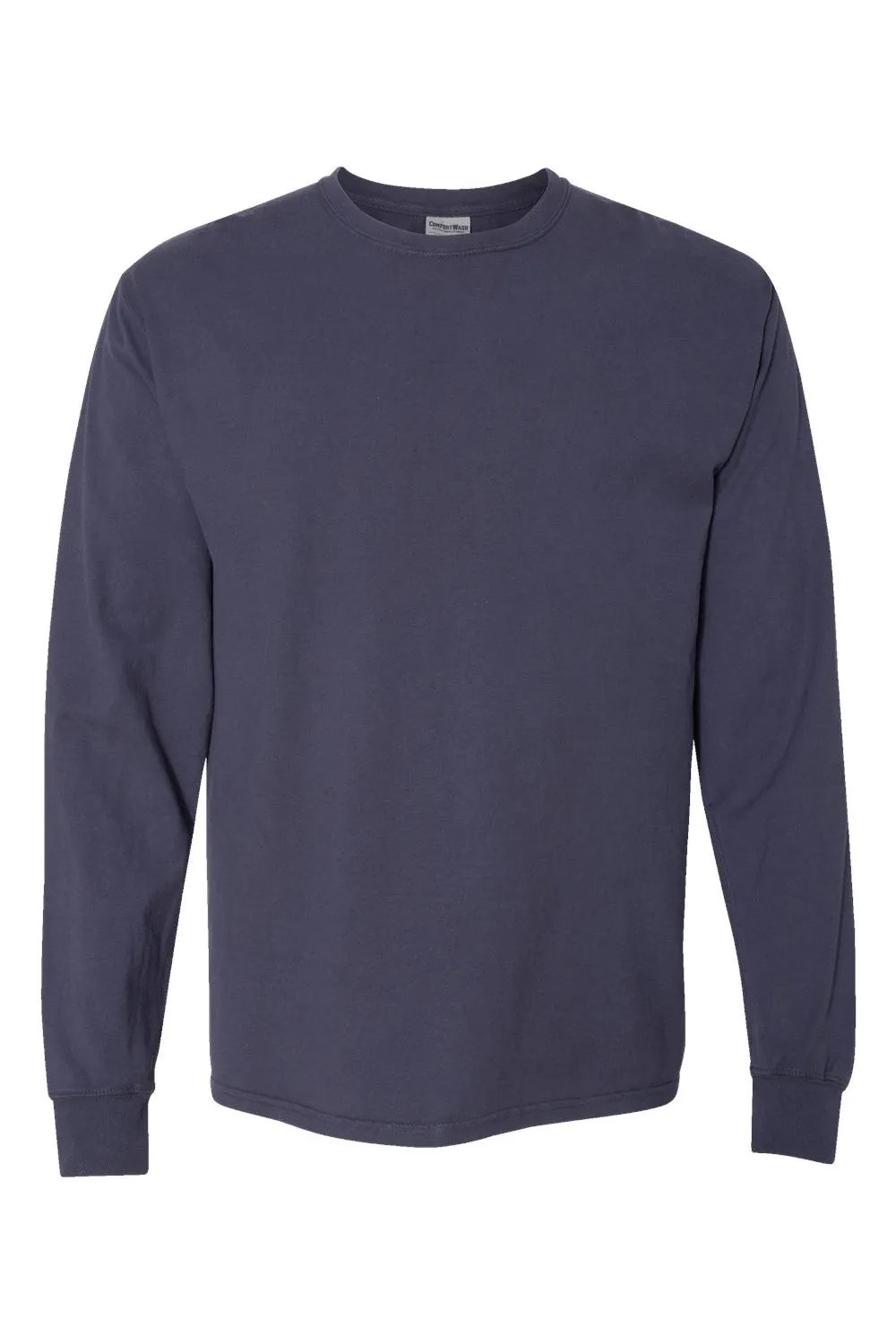 ComfortWash By Hanes Mens Long Sleeve Crewneck T-Shirt - Anchor Slate Blue  Buy at Clothing Comfortwash-By-Hanes