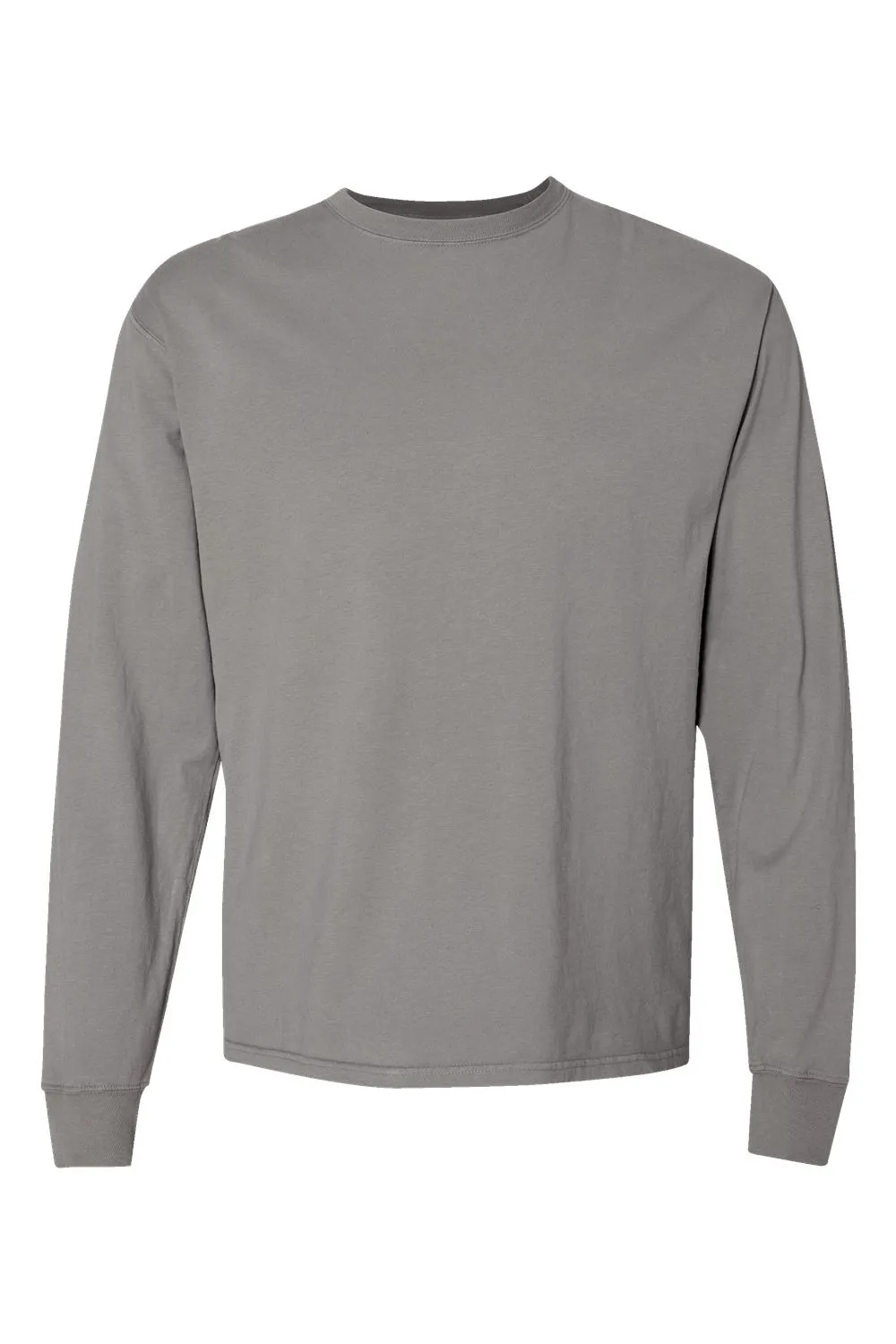 ComfortWash By Hanes Mens Long Sleeve Crewneck T-Shirt - Concrete Grey  Buy at Clothing Comfortwash-By-Hanes