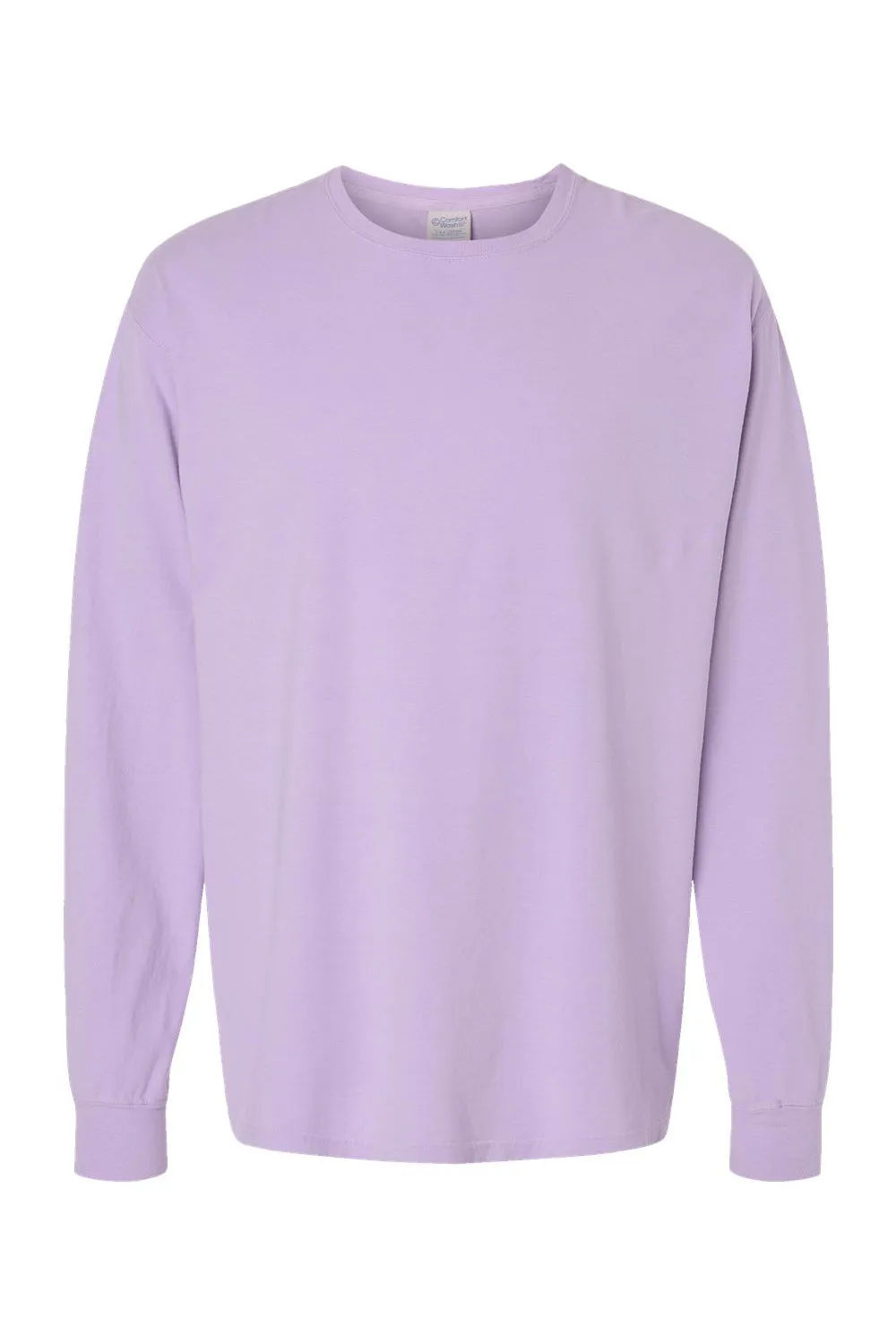 ComfortWash By Hanes Mens Long Sleeve Crewneck T-Shirt - Future Lavender Purple  Buy at Clothing Comfortwash-By-Hanes