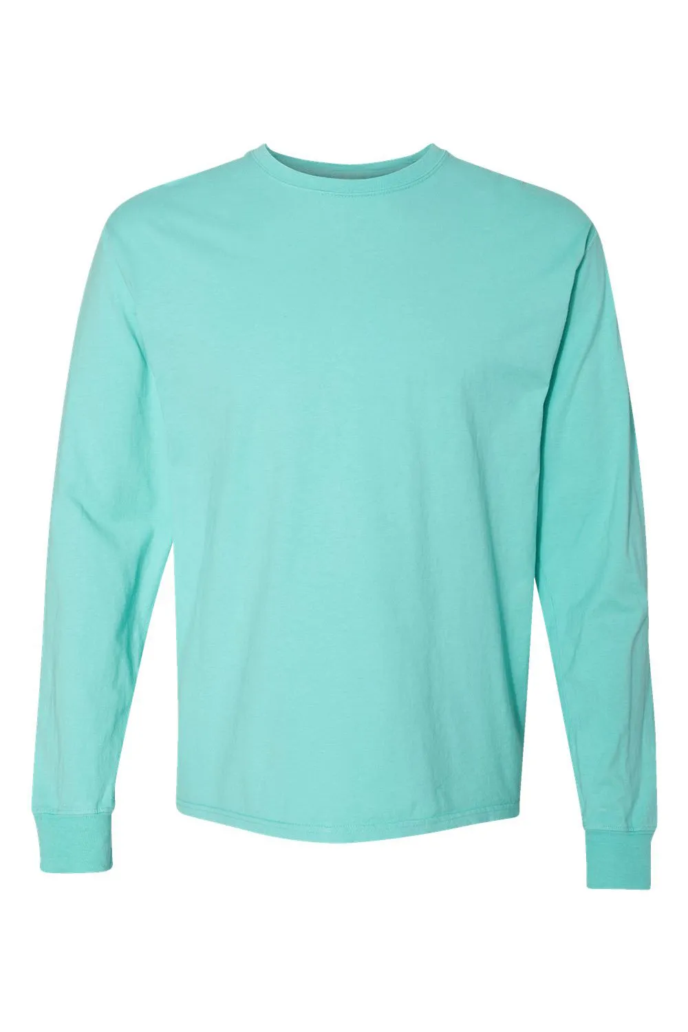 ComfortWash By Hanes Mens Long Sleeve Crewneck T-Shirt - Mint Green  Buy at Clothing Comfortwash-By-Hanes