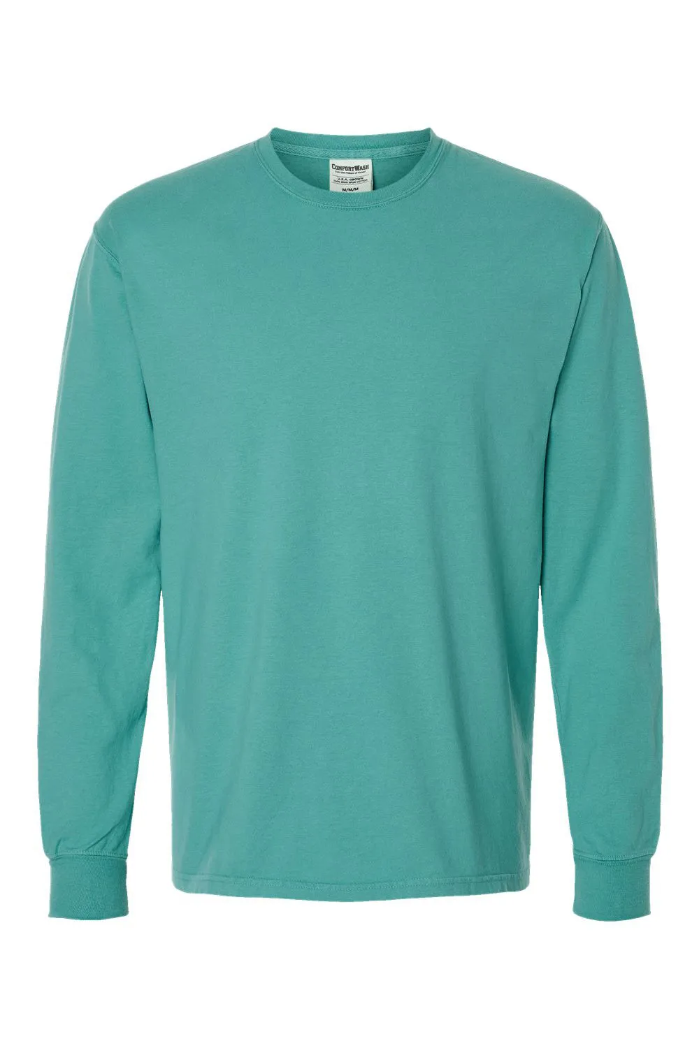 ComfortWash By Hanes Mens Long Sleeve Crewneck T-Shirt - Spanish Moss Green  Buy at Clothing Comfortwash-By-Hanes