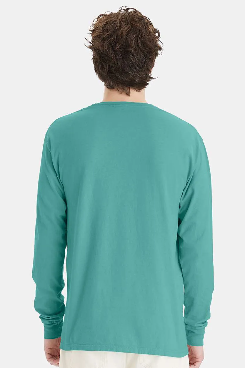ComfortWash By Hanes Mens Long Sleeve Crewneck T-Shirt - Spanish Moss Green  Buy at Clothing Comfortwash-By-Hanes