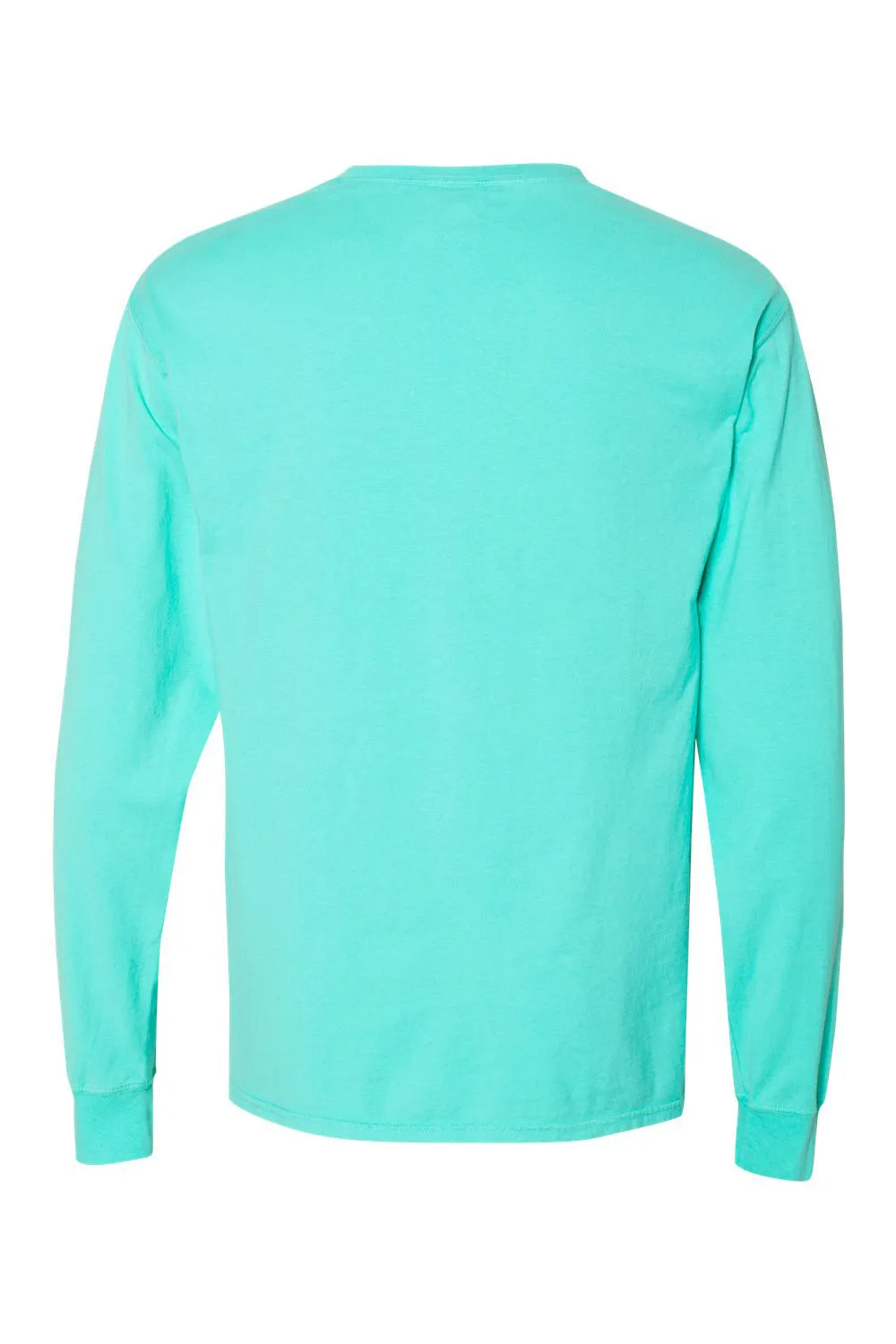 ComfortWash By Hanes Mens Long Sleeve Crewneck T-Shirt w/ Pocket - Mint Green  Buy at Clothing Comfortwash-By-Hanes