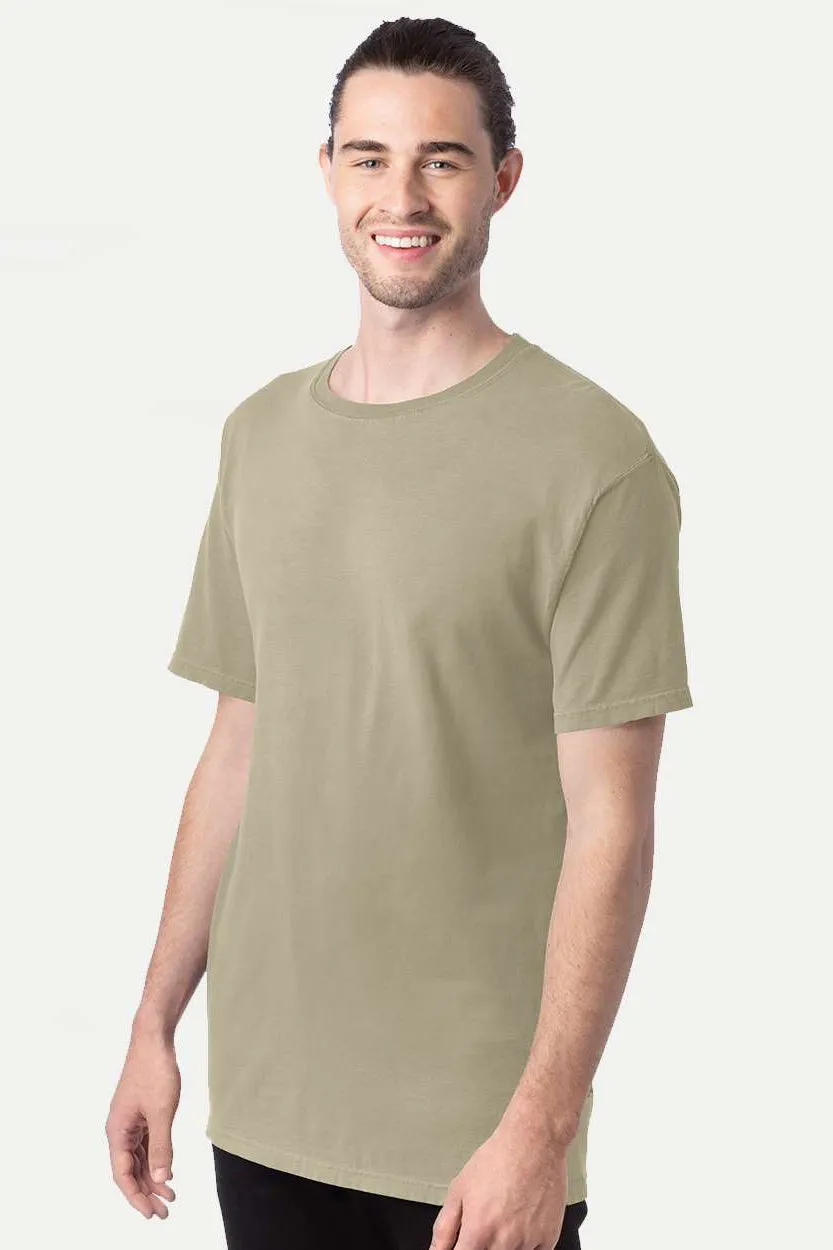 ComfortWash By Hanes Mens Short Sleeve Crewneck T-Shirt - Faded Fatigue Green  Buy at Clothing Comfortwash-By-Hanes