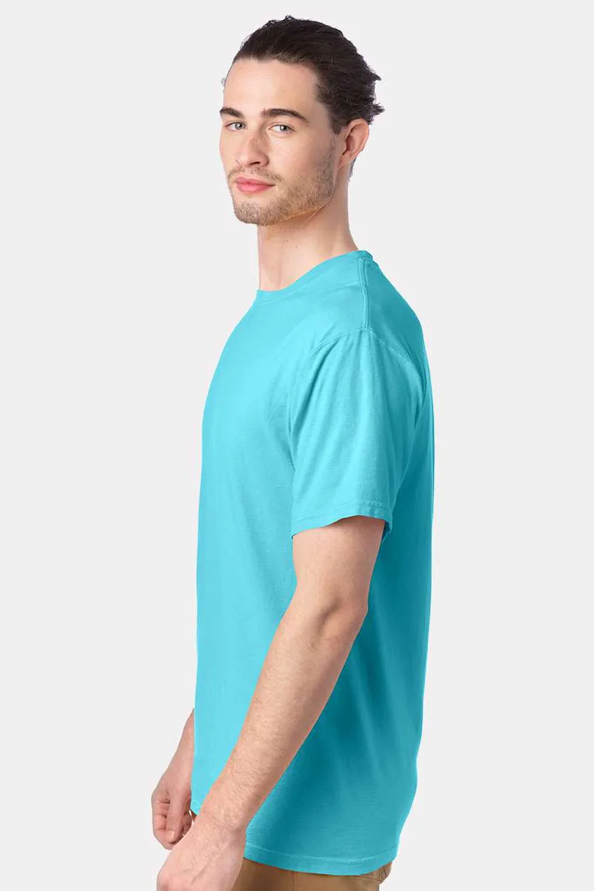 ComfortWash By Hanes Mens Short Sleeve Crewneck T-Shirt - Freshwater Blue  Buy at Clothing Comfortwash-By-Hanes