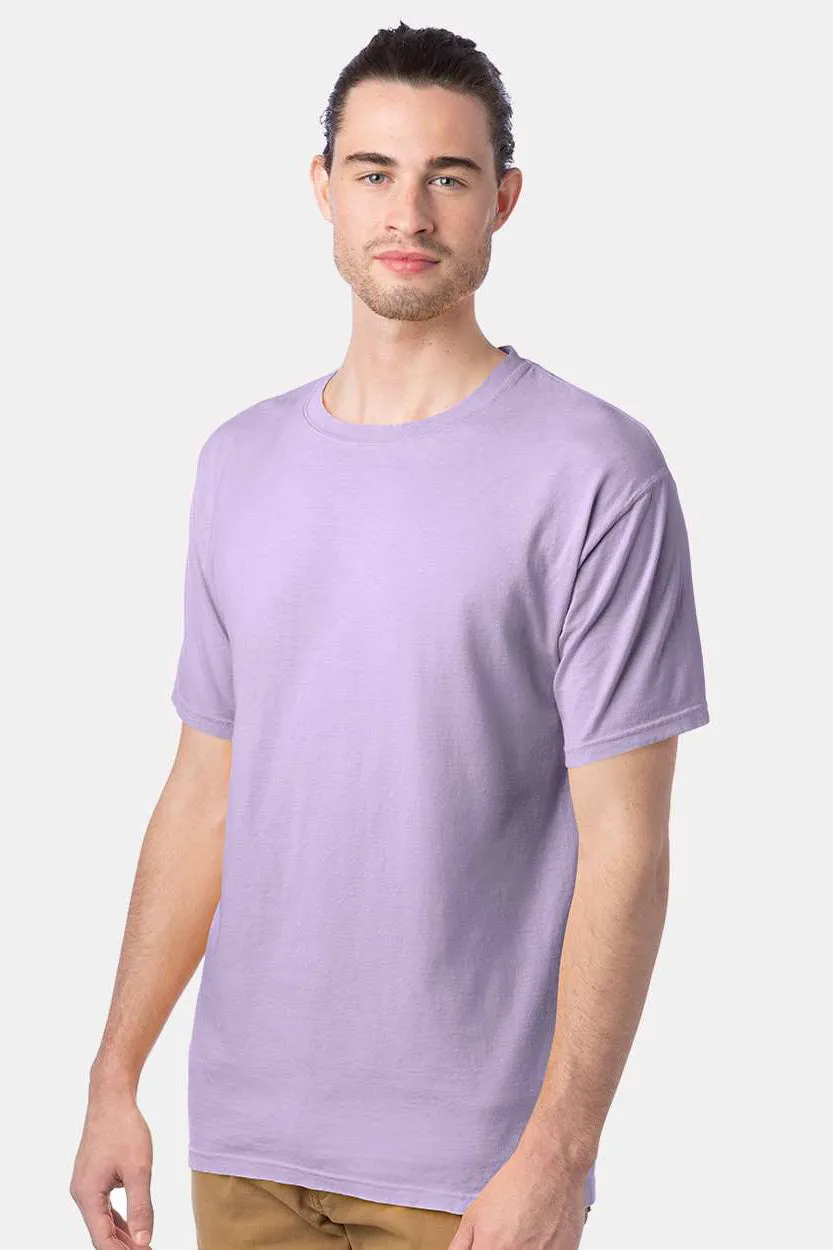 ComfortWash By Hanes Mens Short Sleeve Crewneck T-Shirt - Future Lavender Purple  Buy at Clothing Comfortwash-By-Hanes