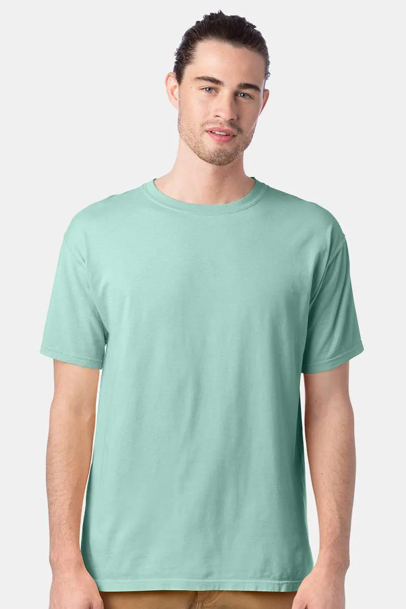ComfortWash By Hanes Mens Short Sleeve Crewneck T-Shirt - Honeydew Green  Buy at Clothing Comfortwash-By-Hanes