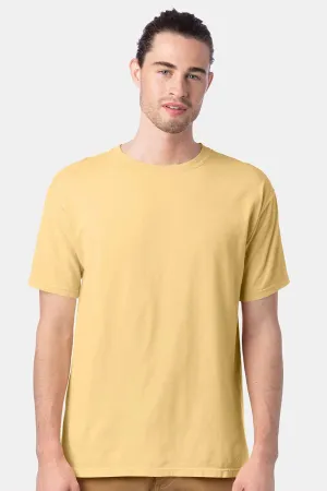 ComfortWash By Hanes Mens Short Sleeve Crewneck T-Shirt - Summer Squash Yellow  Buy at Clothing Comfortwash-By-Hanes