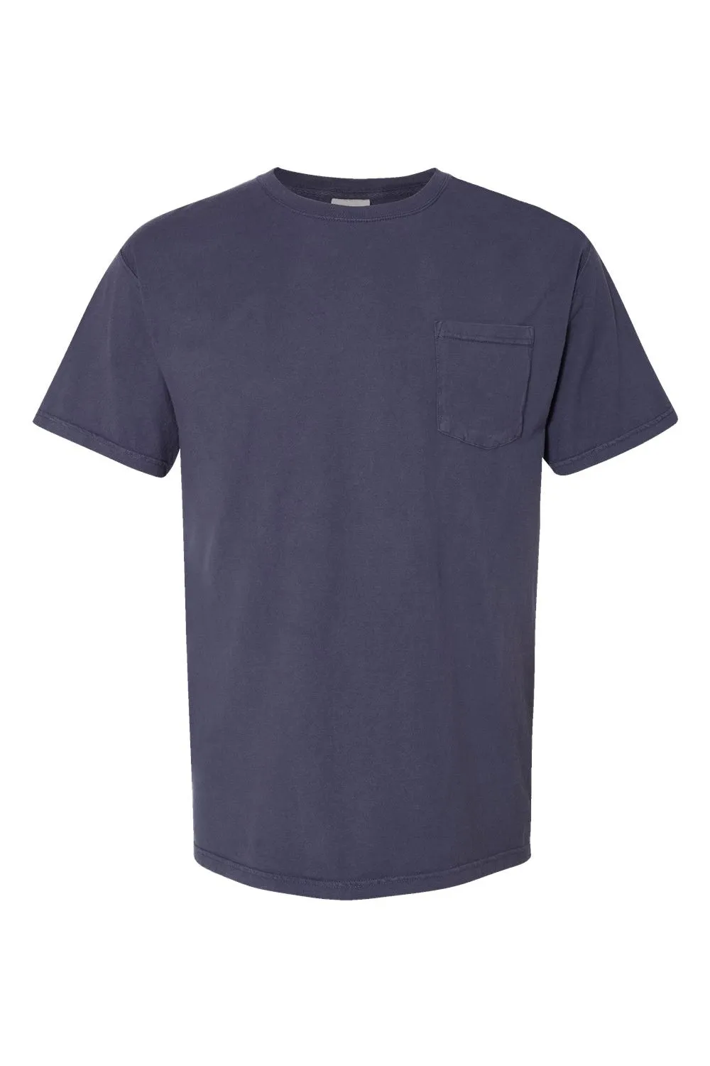 ComfortWash By Hanes Mens Short Sleeve Crewneck T-Shirt w/ Pocket - Anchor Slate Blue  Buy at Clothing Comfortwash-By-Hanes
