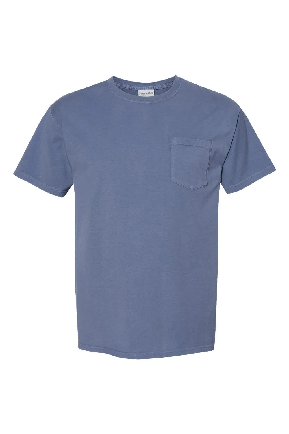 ComfortWash By Hanes Mens Short Sleeve Crewneck T-Shirt w/ Pocket - Saltwater Blue  Buy at Clothing Comfortwash-By-Hanes