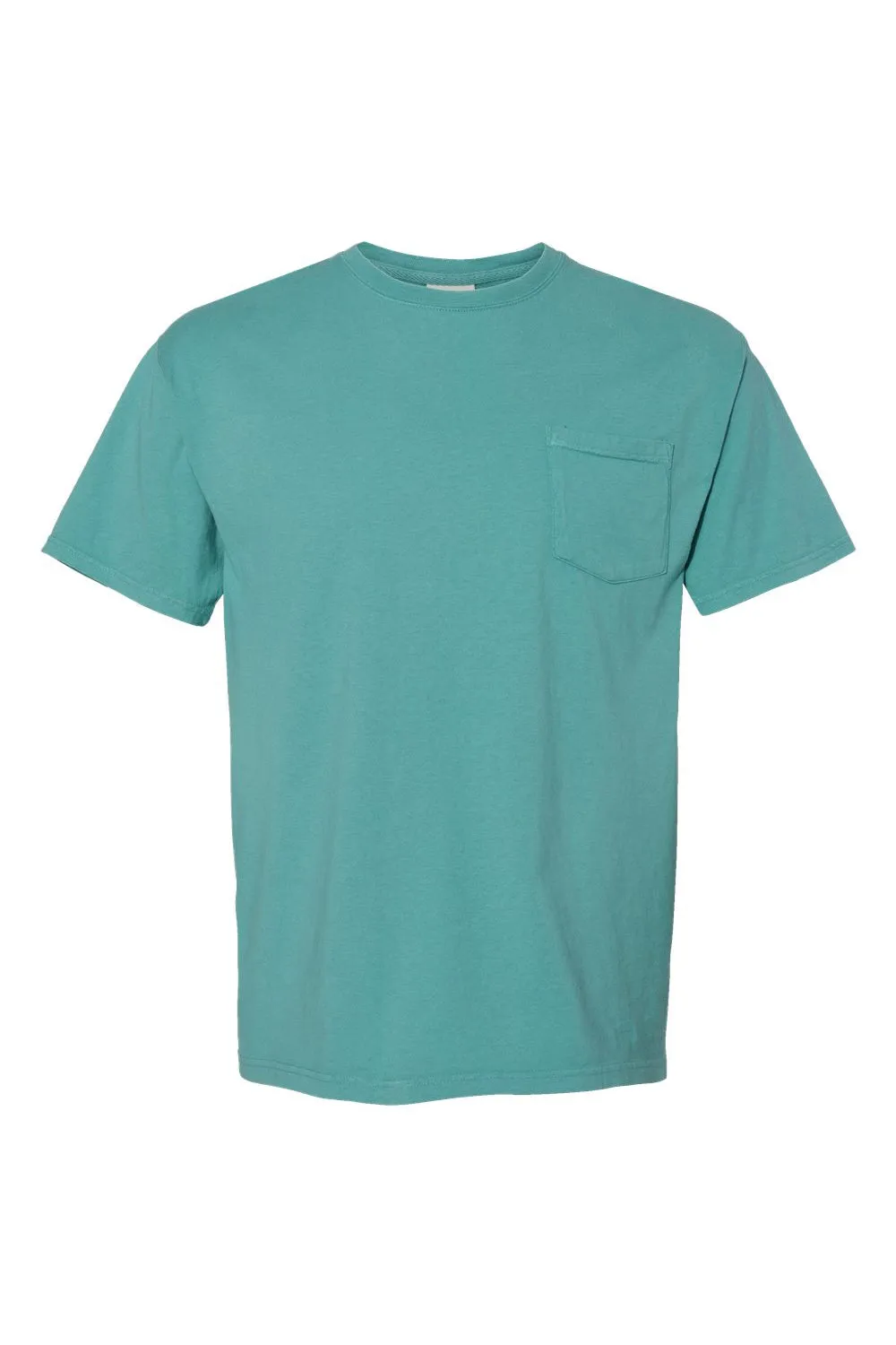 ComfortWash By Hanes Mens Short Sleeve Crewneck T-Shirt w/ Pocket - Spanish Moss Green  Buy at Clothing Comfortwash-By-Hanes