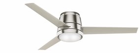 Commodus 54"Ceiling Fan Brushed Nickel hugger fans for rooms with low ceilings