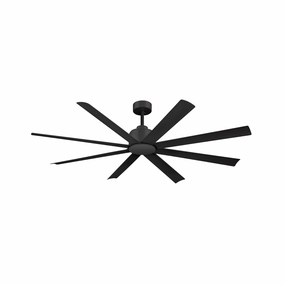Condor 65" Ceiling Fan Black outdoor exterior fans for patio cooling