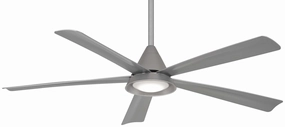 Cone 54" Ceiling Fan in Silver outdoor fans store with multiple collections