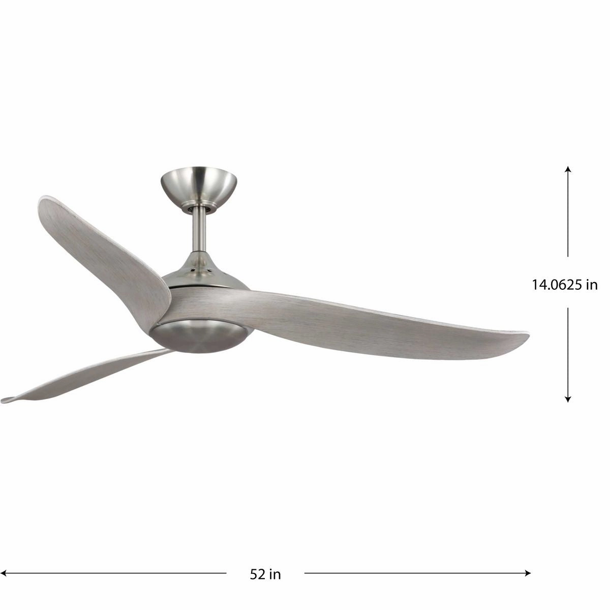 Conte 52"Ceiling Fan Brushed Nickel
