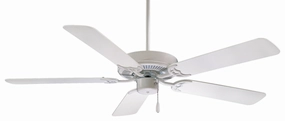 Contractor 42" 42"Ceiling Fan White compact small fans for bedrooms