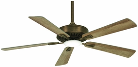 Contractor Led 52"Ceiling Fan Heirloom Bronze home fans with built-in timer settings