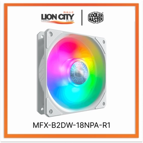 Cooler Master MFX-B2DW-18NPA-R1 CM SICKLEFLOW 120 PWM ARGB FAN - WHITE (2Y) standard all-purpose electric cooling fans