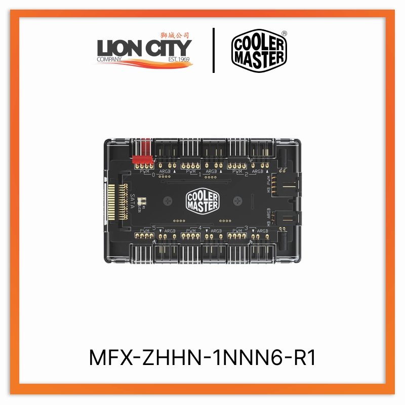Cooler Master MFX-ZHHN-1NNN6-R1 Cm Masterfan Argb & Pwm 6 Ports Hub  (2Y) standard all-purpose electric cooling fans