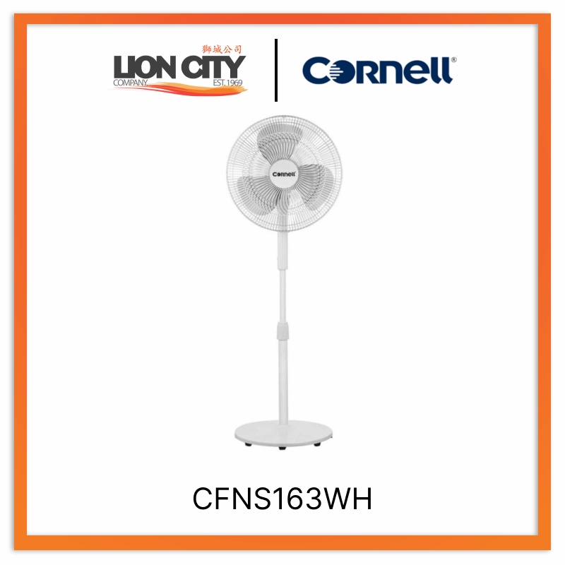 Cornell Stand Fan 16 Inch CFNS163WH standard all-purpose electric cooling fans