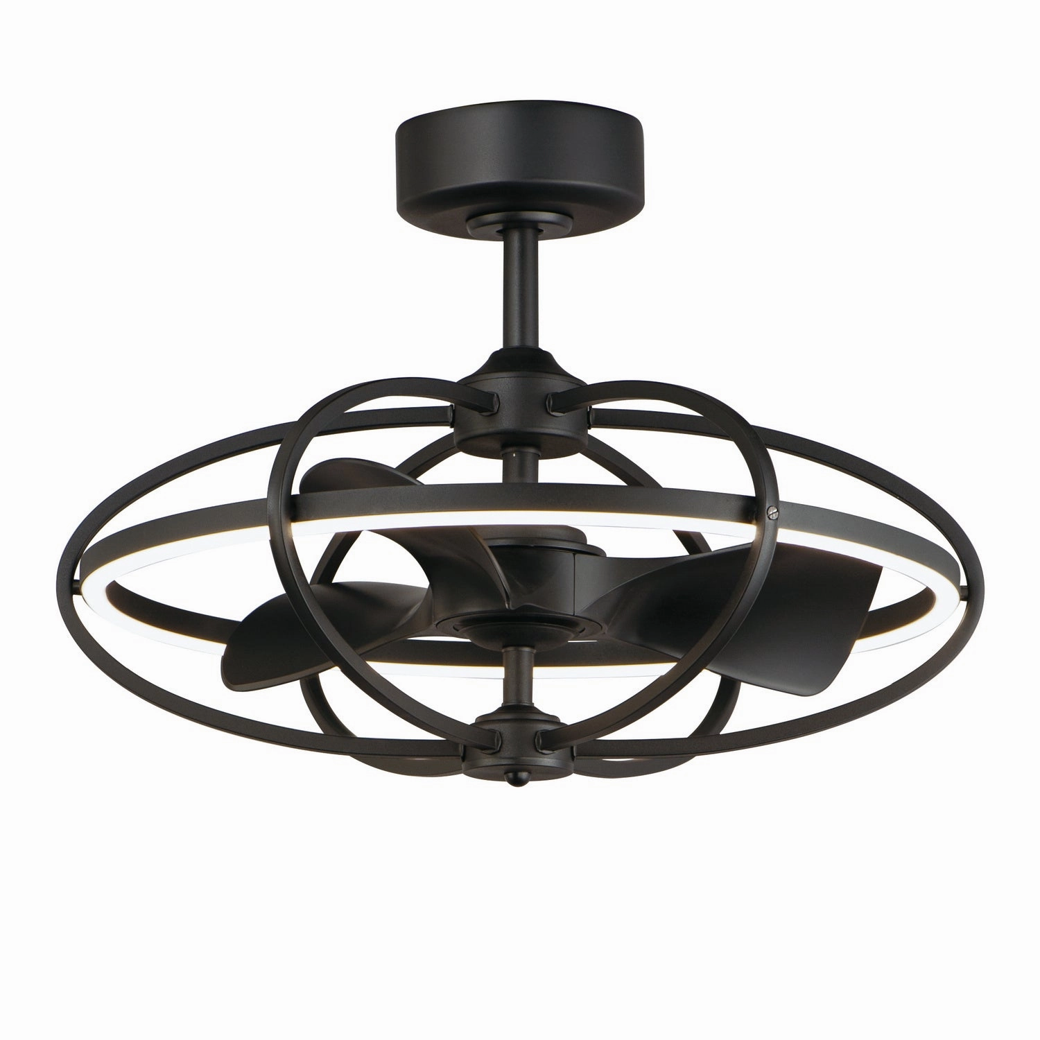 Corona Fan LED Fandelight Black quiet small fans for desk or nightstand