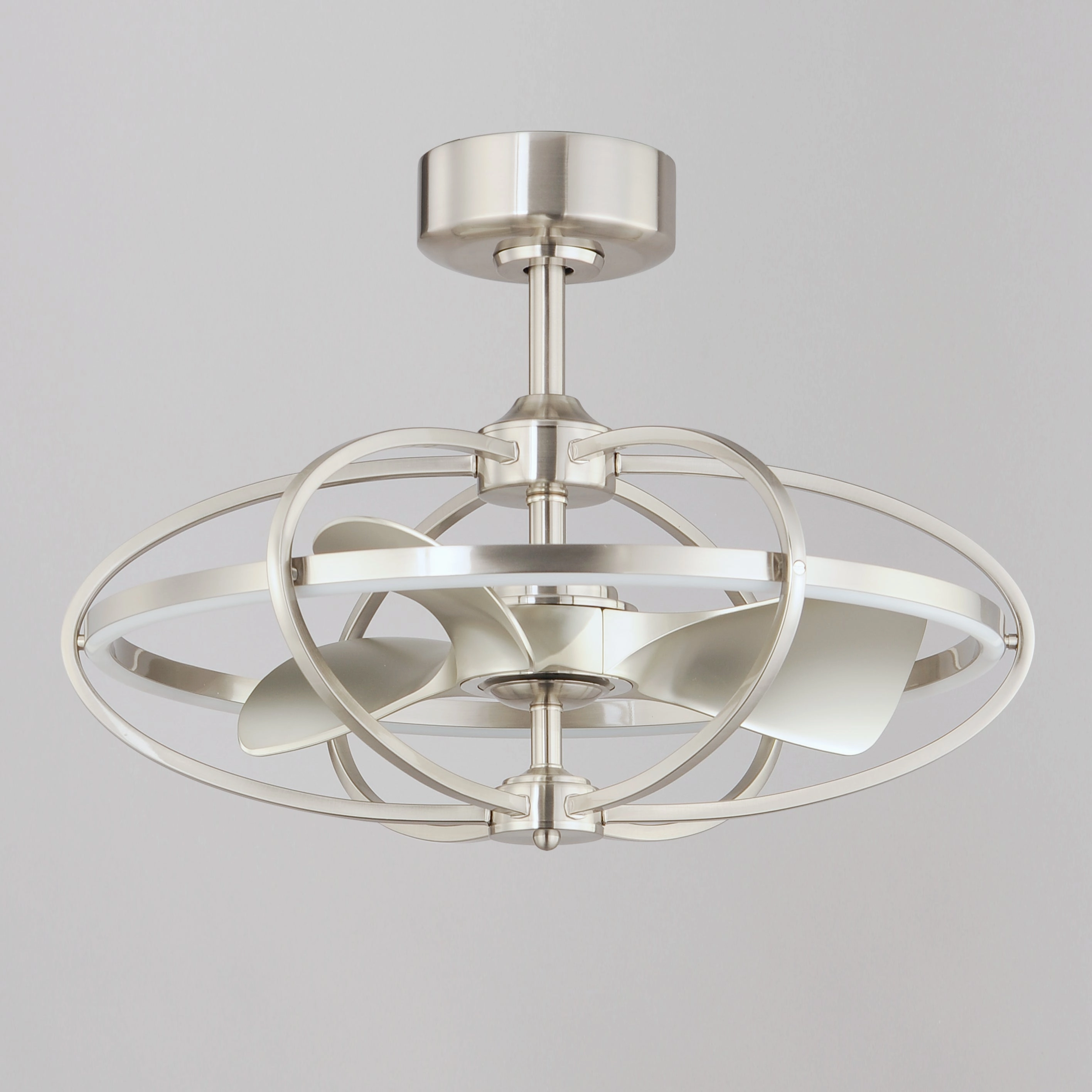 Corona Fan LED Fandelight Satin Nickel
