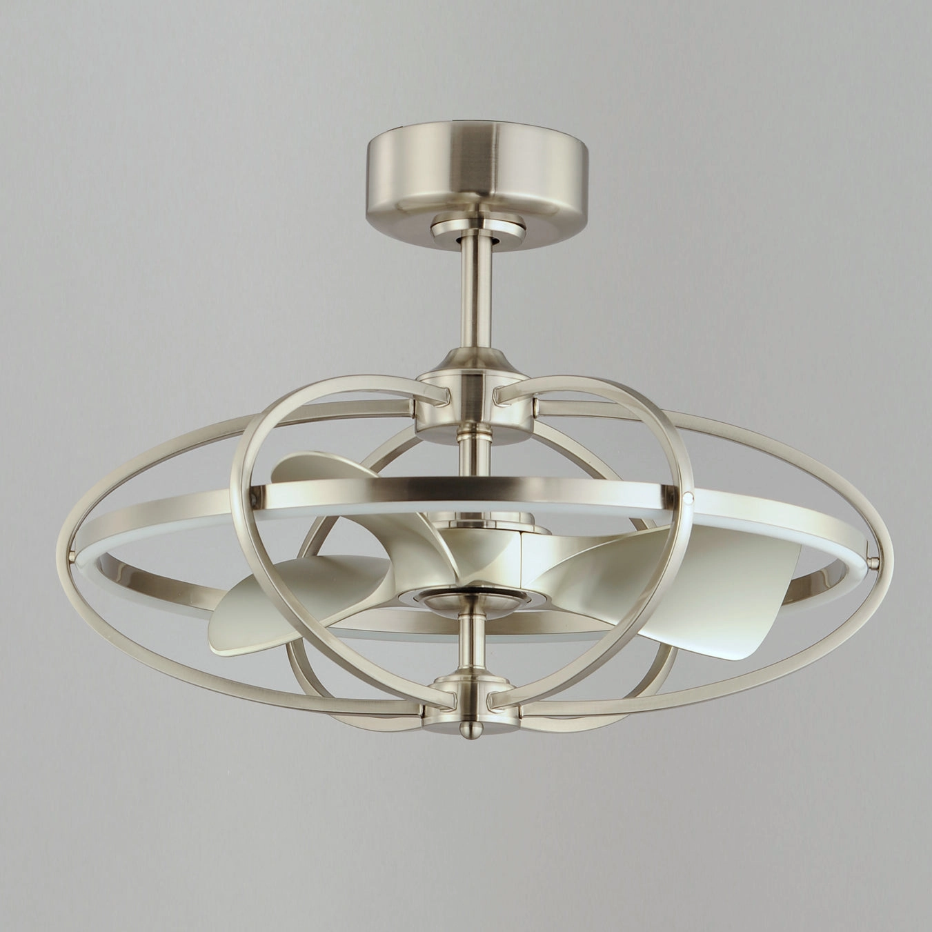 Corona Fan LED Fandelight Satin Nickel
