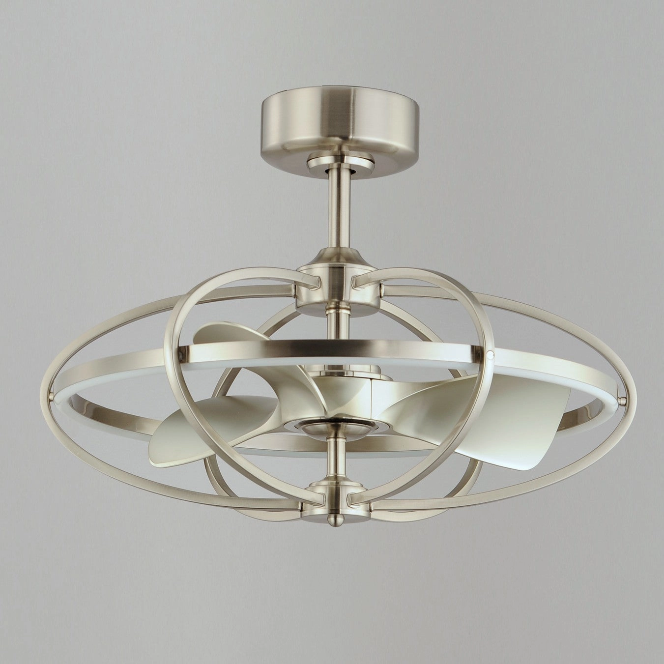Corona Fan LED Fandelight Satin Nickel