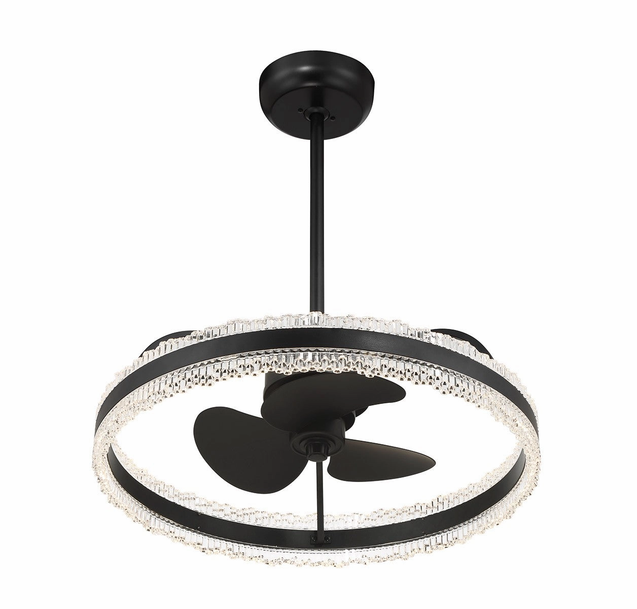 Corona LED Fan D'Lier Matte Black