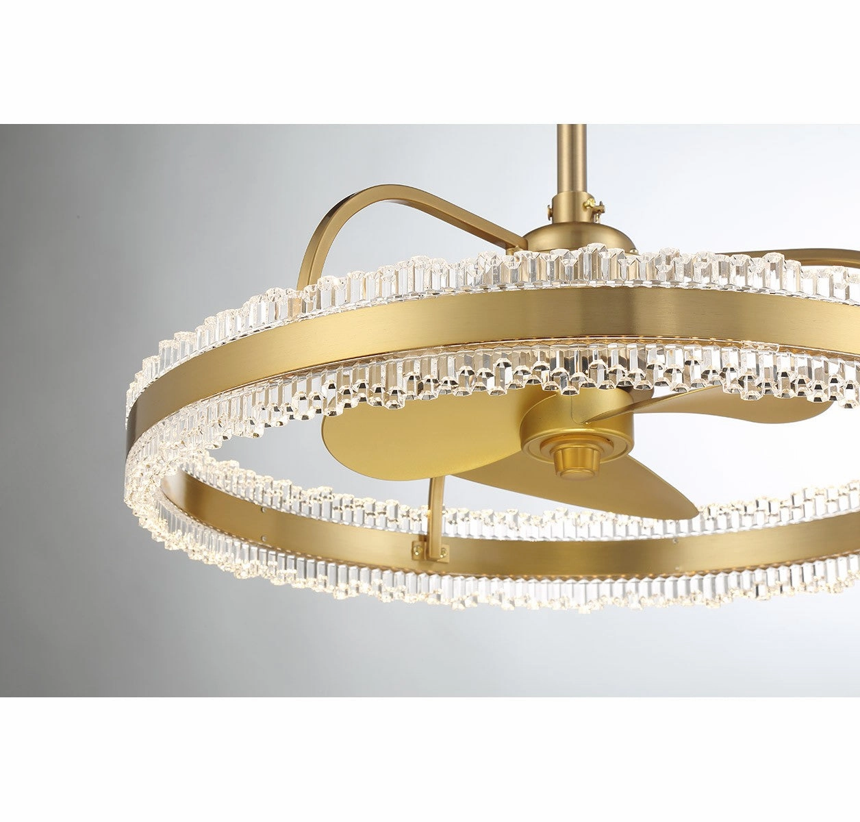Corona LED Fan D'Lier Warm Brass