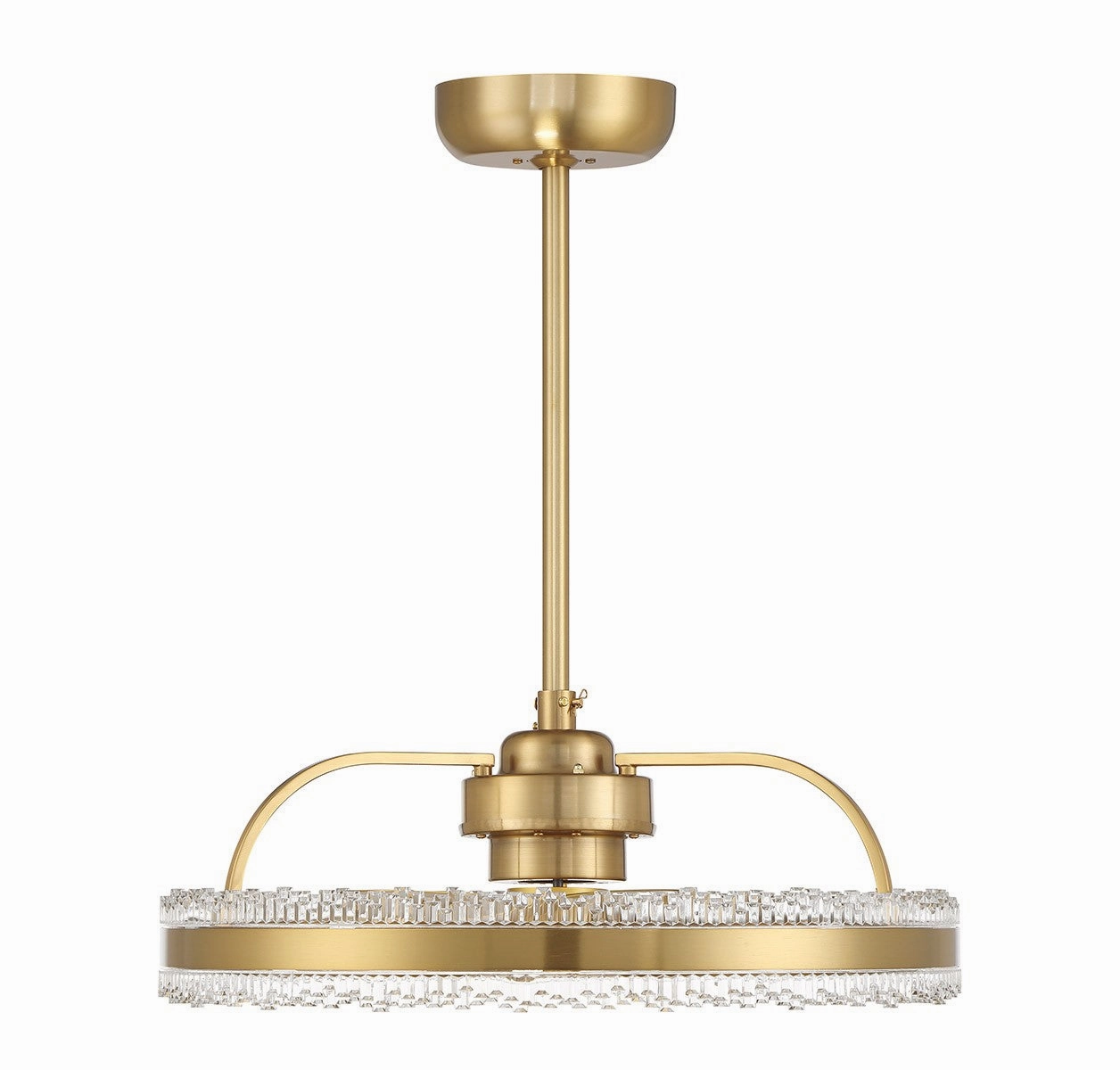Corona LED Fan D'Lier Warm Brass