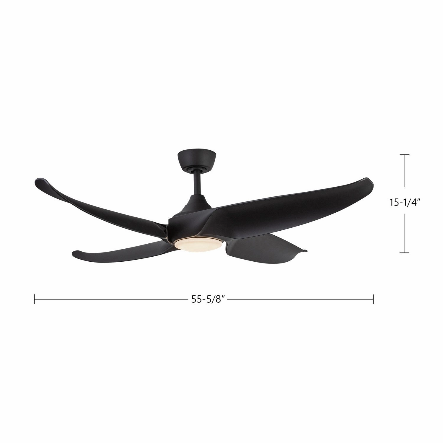 Coronado 56"Ceiling Fan Matte Black
