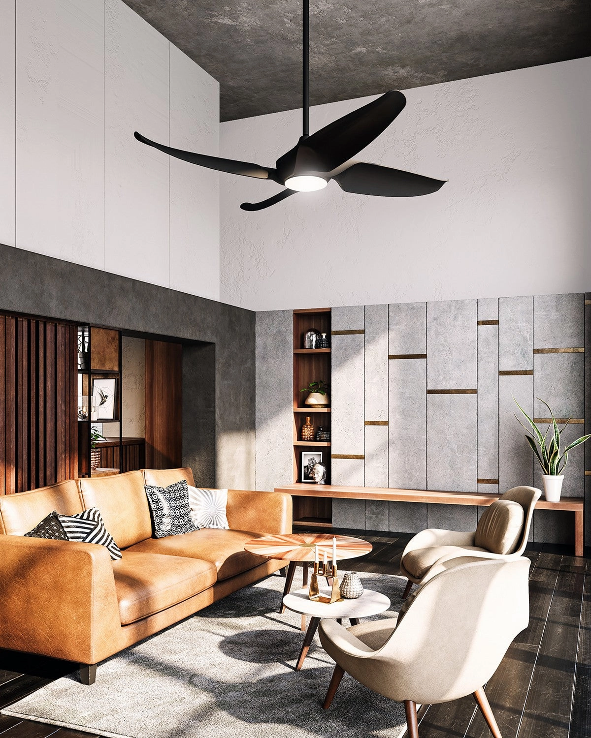 Coronado 56"Ceiling Fan Matte Black