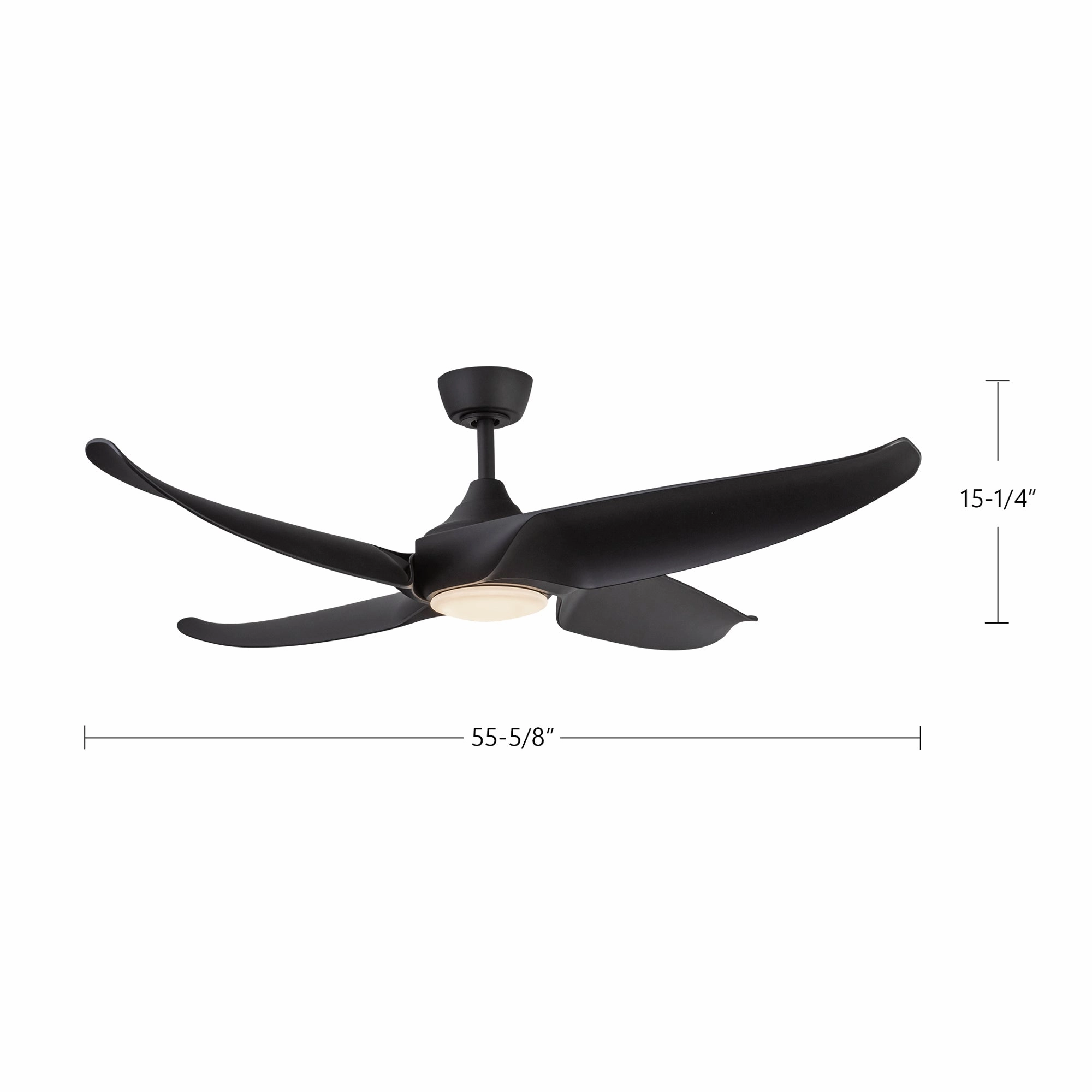 Coronado 56"Ceiling Fan Matte Black