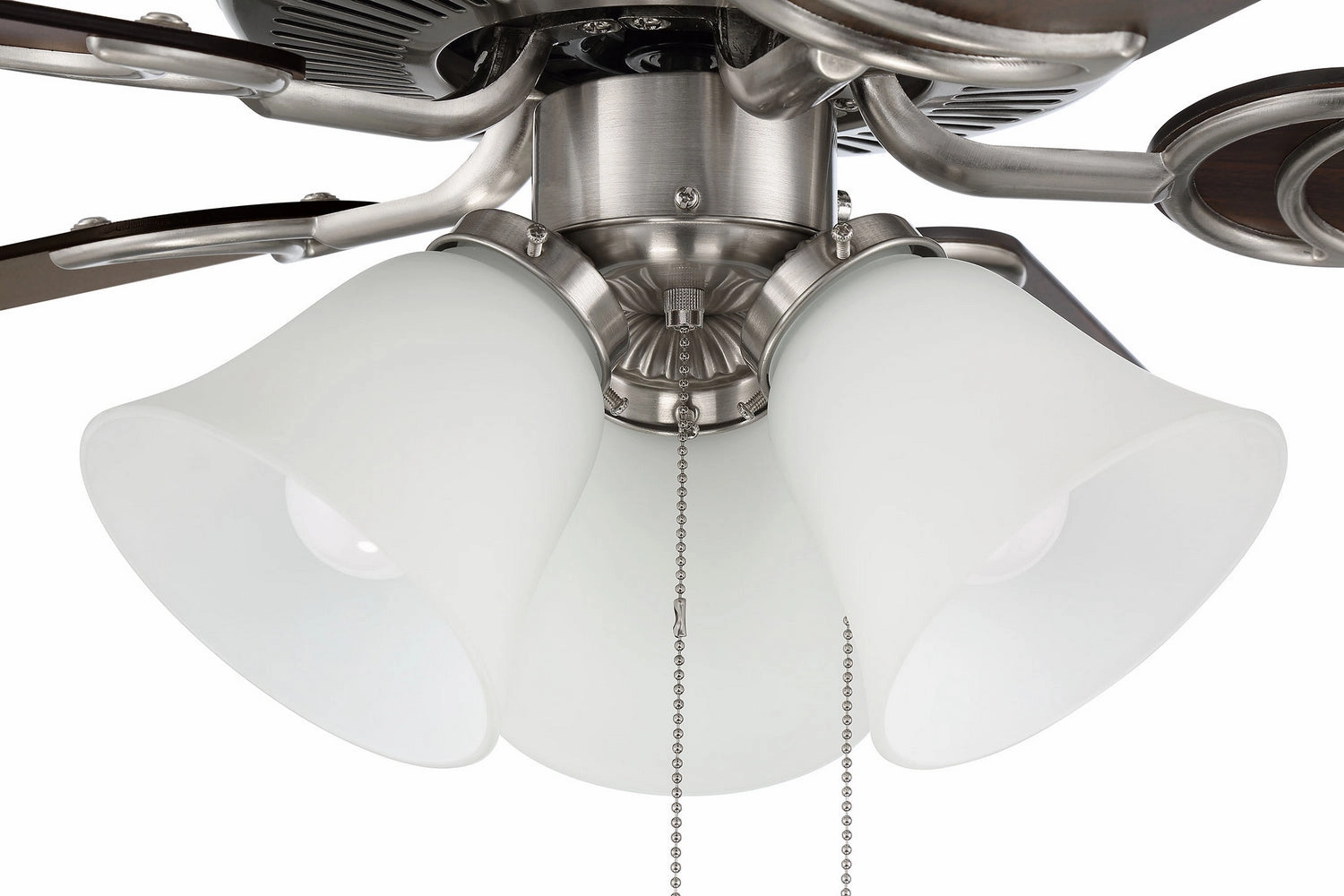 Craftmade Decorator's Choice 52" Pull Chain Ceiling Fan with 3 Light Dimmable LED