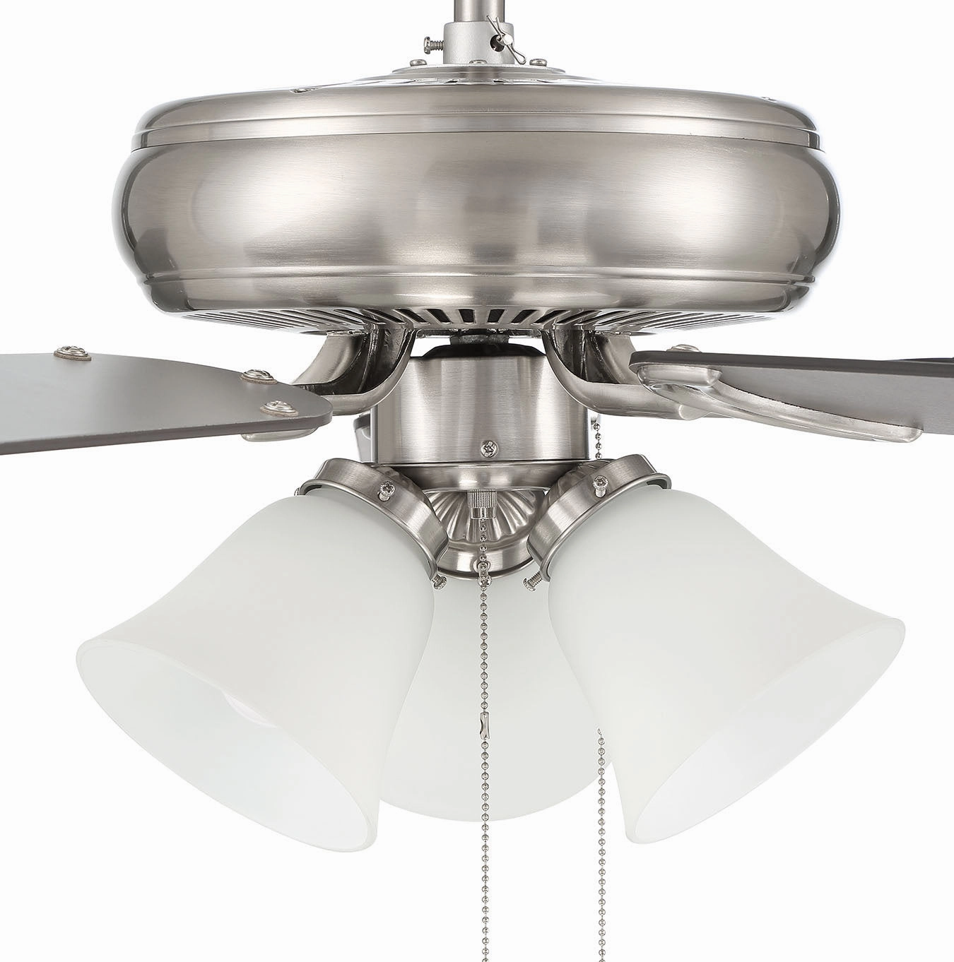 Craftmade Decorator's Choice 52" Pull Chain Ceiling Fan with 3 Light Dimmable LED