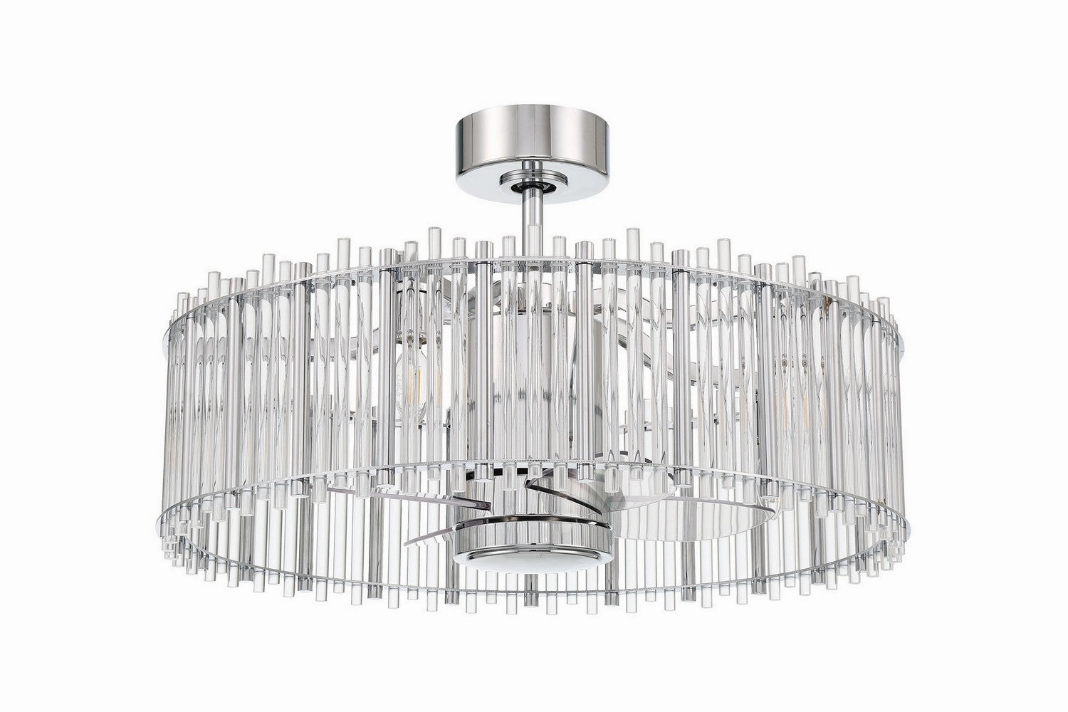 Craftmade Reveal Fandelier | Indoor Ceiling Fan with 20W Candelabra & Remote/WiFi compact indoor fans for apartment use