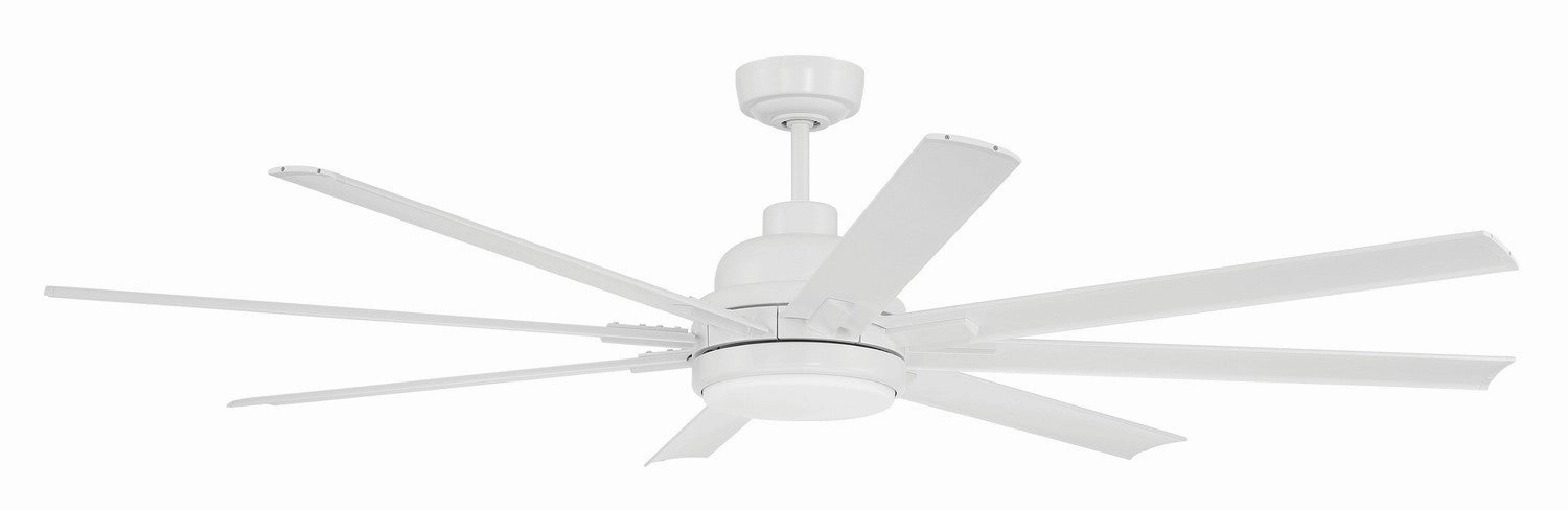 Craftmade Rush Smart Outdoor DC Ceiling Fan with 20W LED Light and Remote