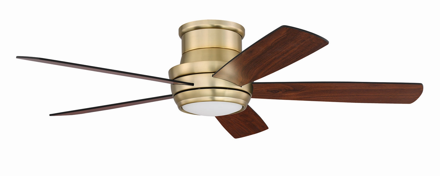 Craftmade Tempo Hugger Flushmount Ceiling Fan with 16W LED plus Wall and Remote Control