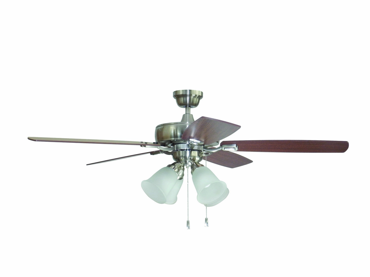 Craftmade Twist N Click  52" Pull Chain Ceiling Fan with 4 Light LED Ceiling fan with adjustable speed settings