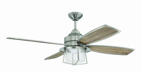 Craftmade Waterfront 52" Indoor/Outdoor AC Ceiling Fan with 22W Dimmable LED Light UCI Wall and Remote Control outdoor fans store with multiple collections
