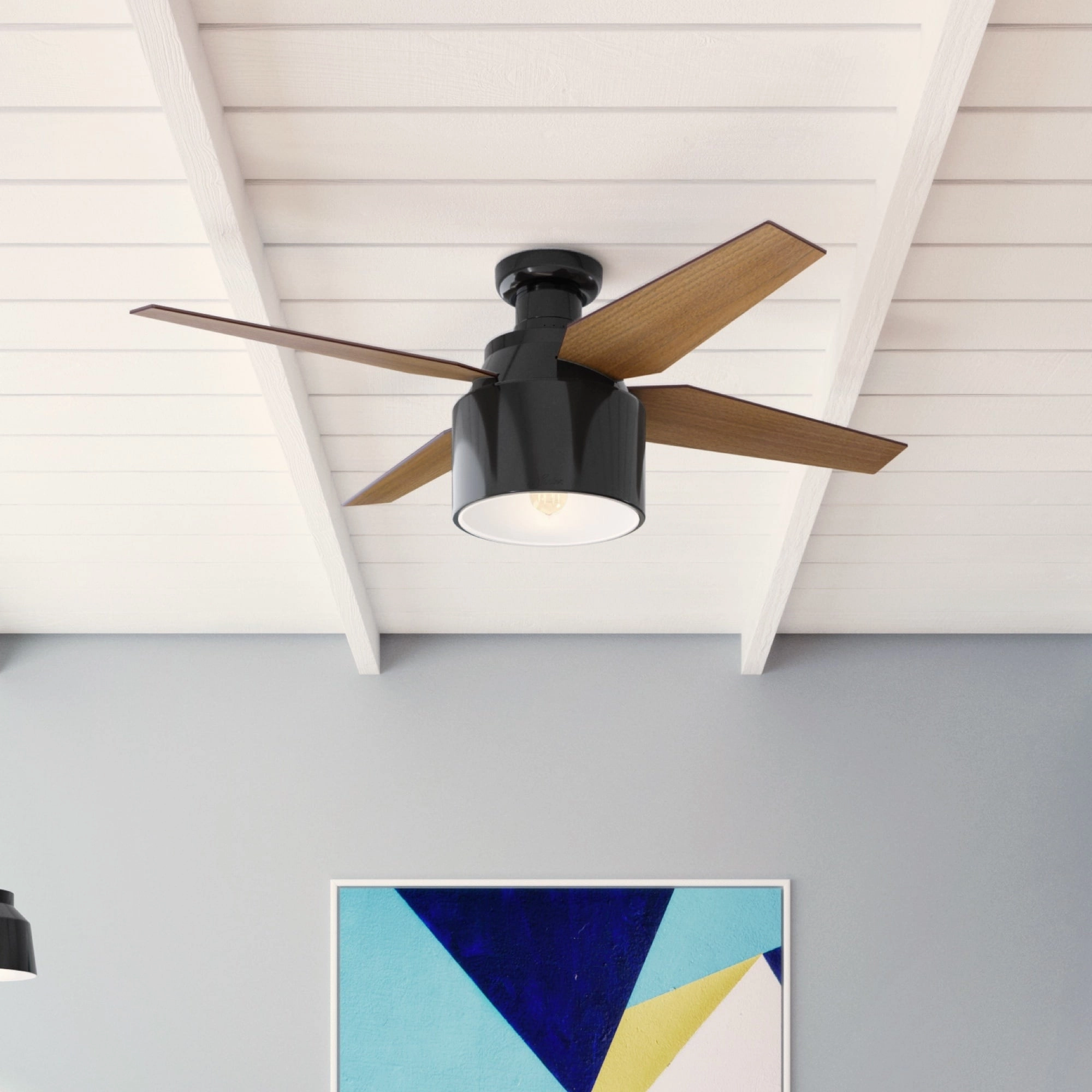 Cranbrook 52"Ceiling Fan Gloss Black