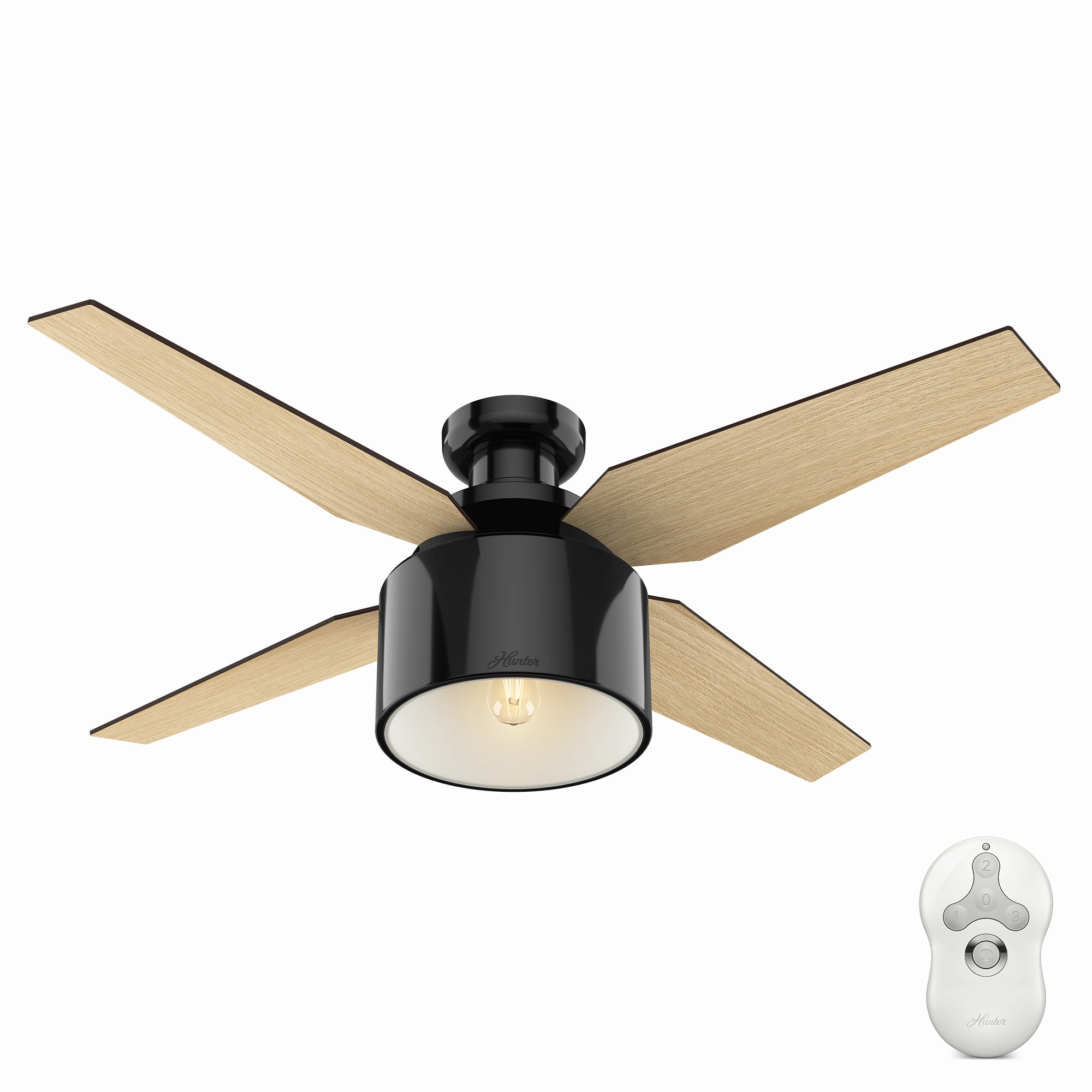 Cranbrook 52"Ceiling Fan Gloss Black