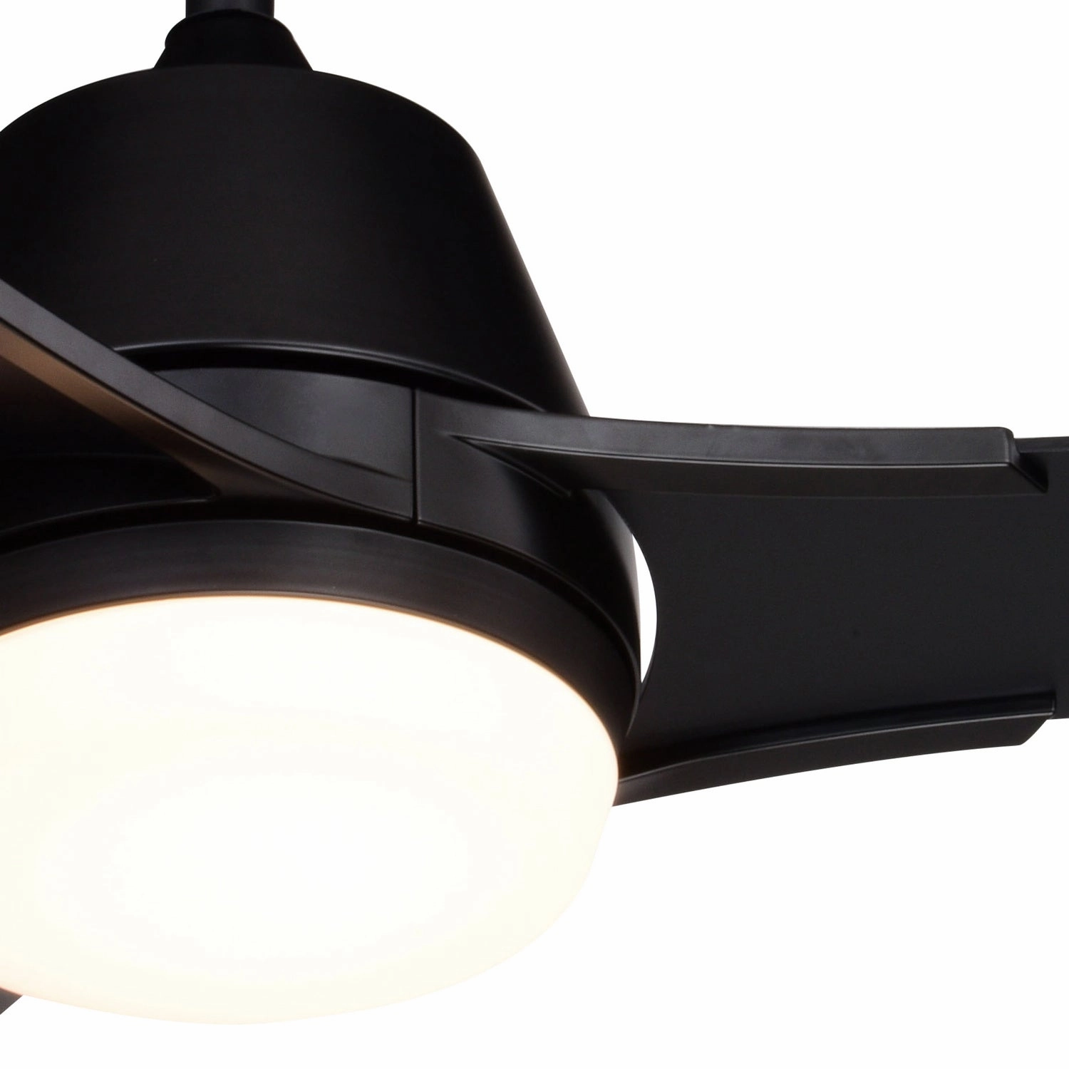 Crescent 52"Ceiling Fan Black