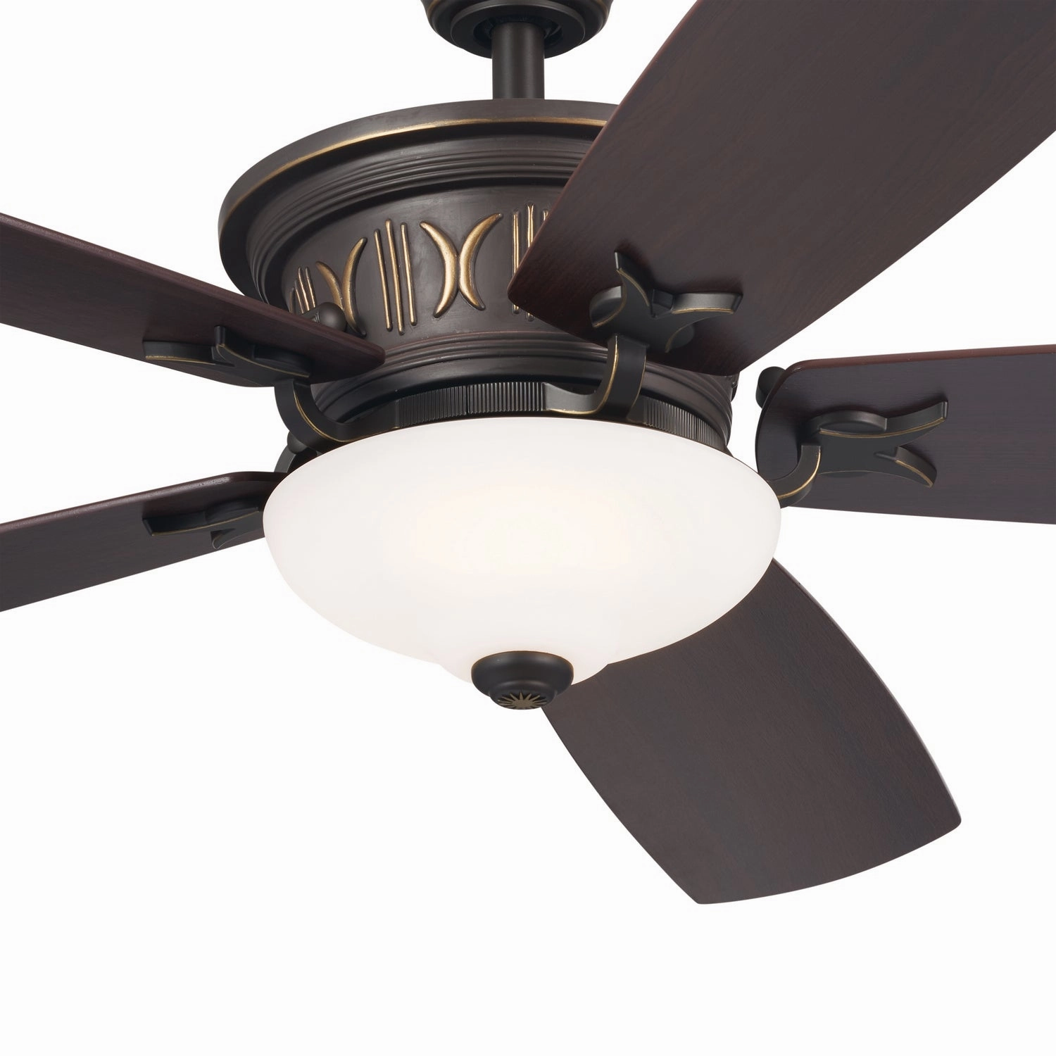 Crescent 56"Ceiling Fan Olde Bronze with Gold Highlights