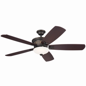 Crescent 56"Ceiling Fan Olde Bronze with Gold Highlights medium size fans for home ventilation