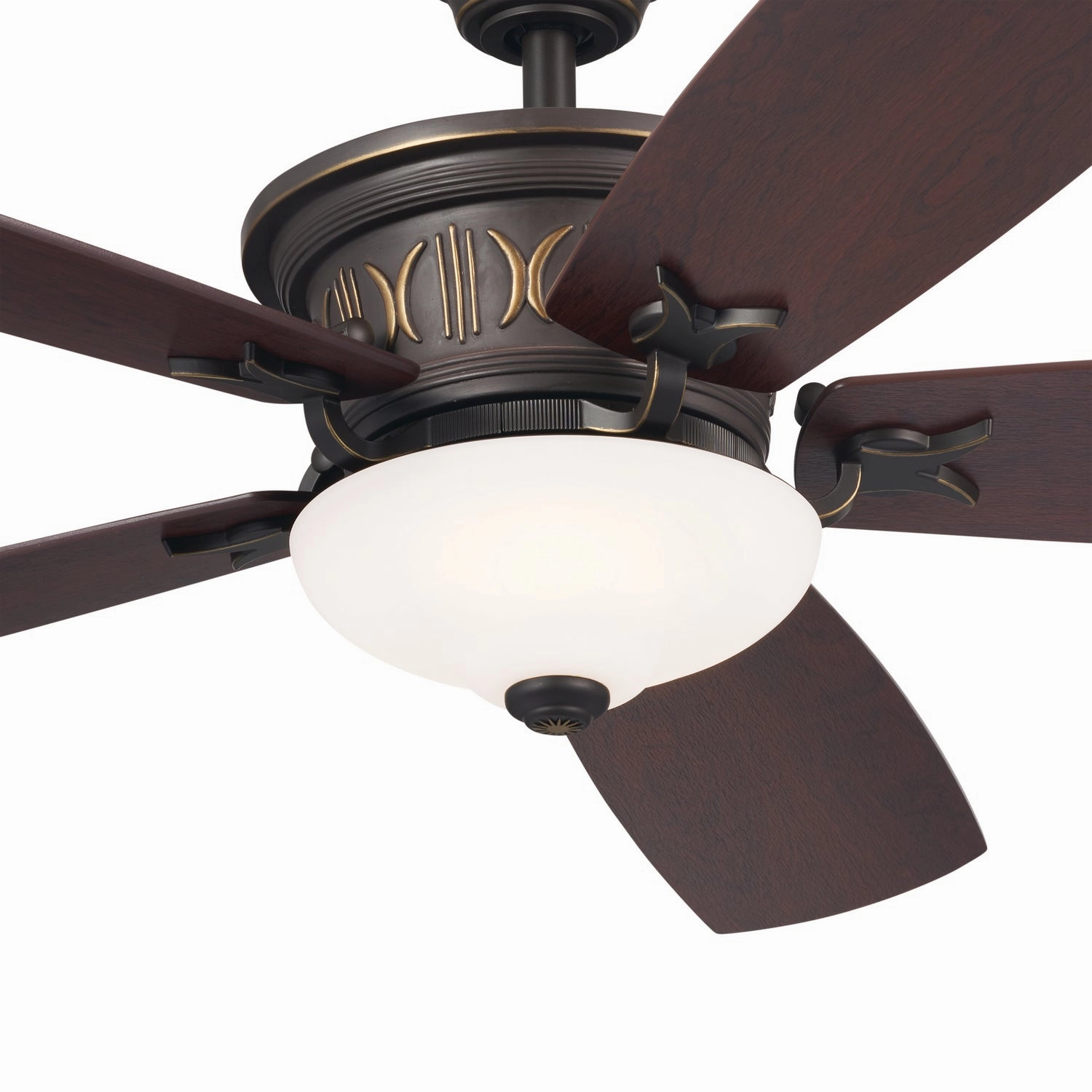 Crescent 56"Ceiling Fan Olde Bronze with Gold Highlights