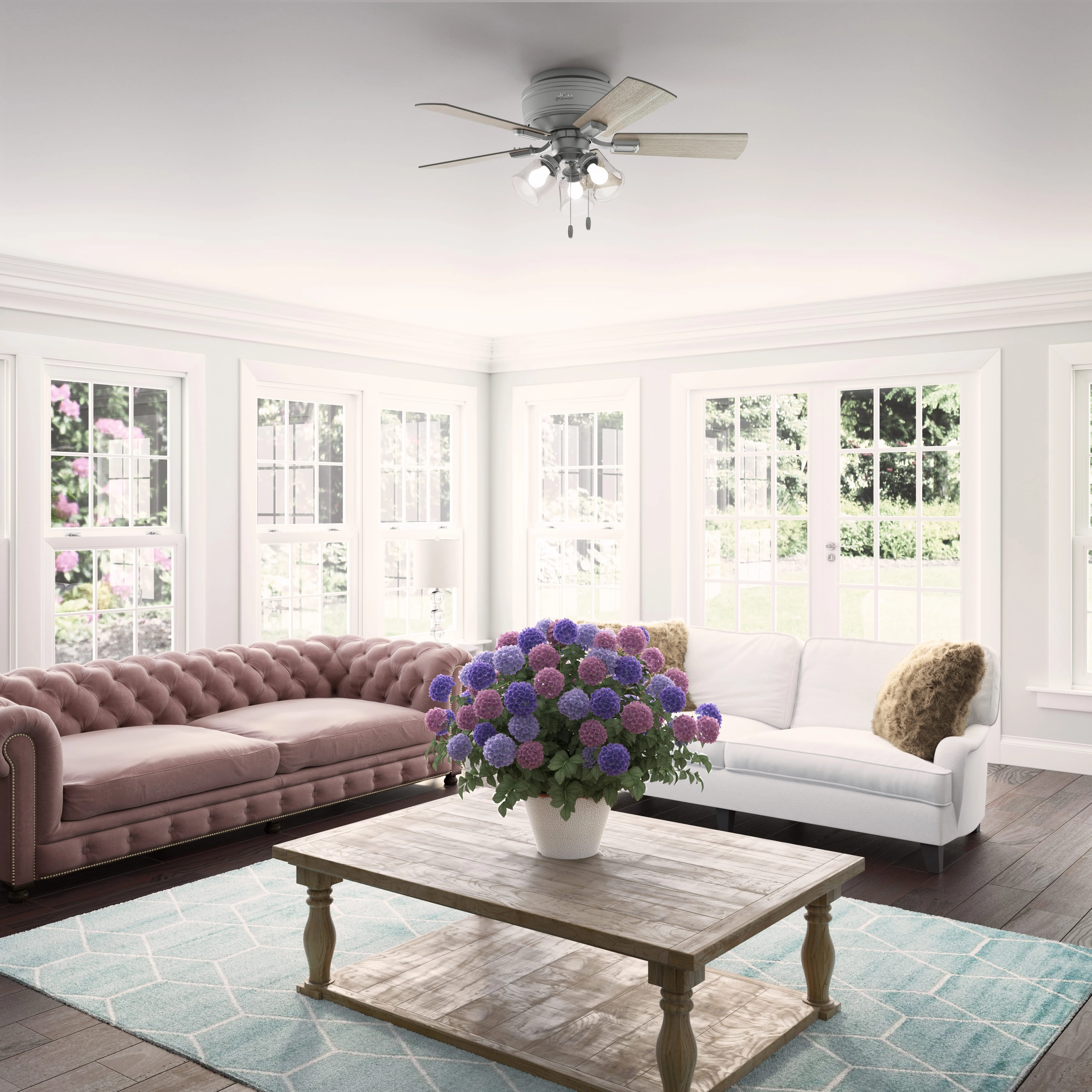 Crestfield 42"Ceiling Fan Matte Silver